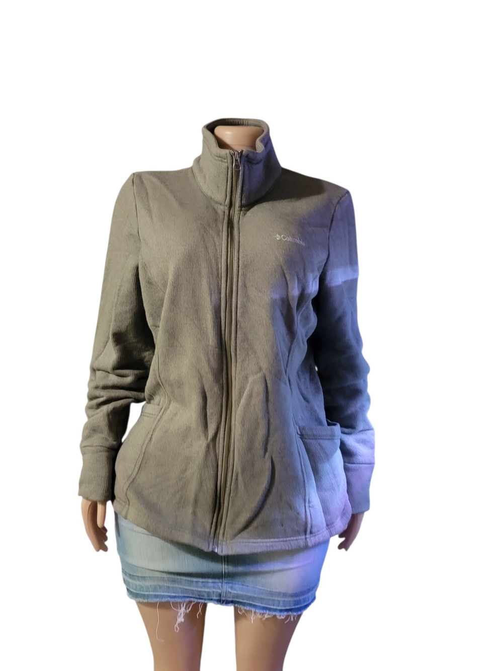 Columbia Women's Grey Fleece Jacket - Full Zip